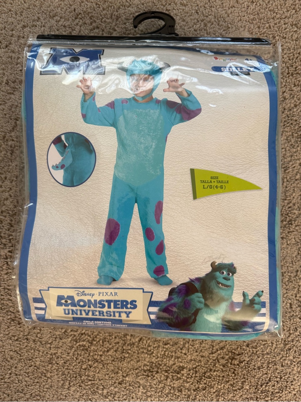 Monsters inc sully costume little kids size 4-6